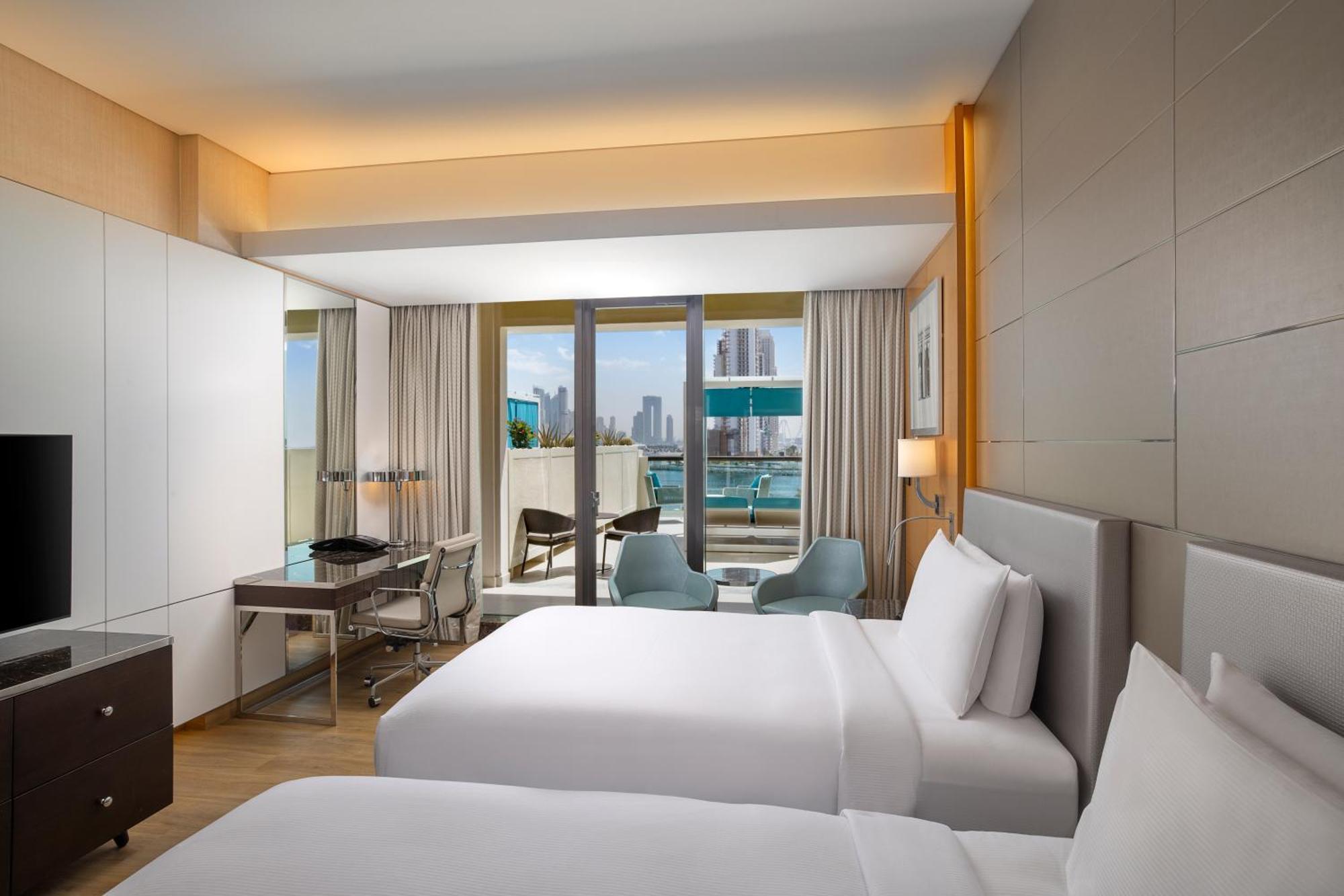Double Room with Two Double Beds and Sea View - Cabana